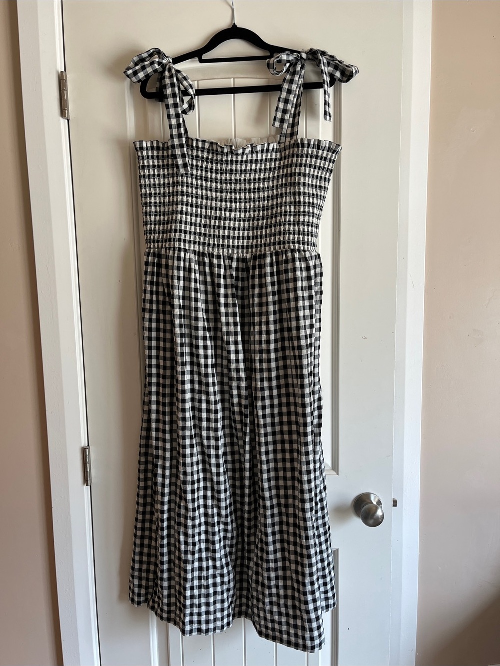 Black and White Gingham Sundress
